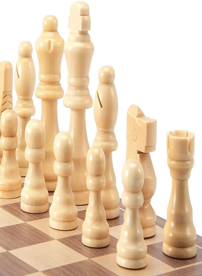 SPOCCO | Premium Wooden Chessmen Set | 32 Handcrafted Chess Coins for Wooden Chess Board| 16 Brown & 16 Creamy White Polished Pieces | Ideal for Professional & Classic Play| 3.0'' Inch Chess Coin| 41 - Image 3